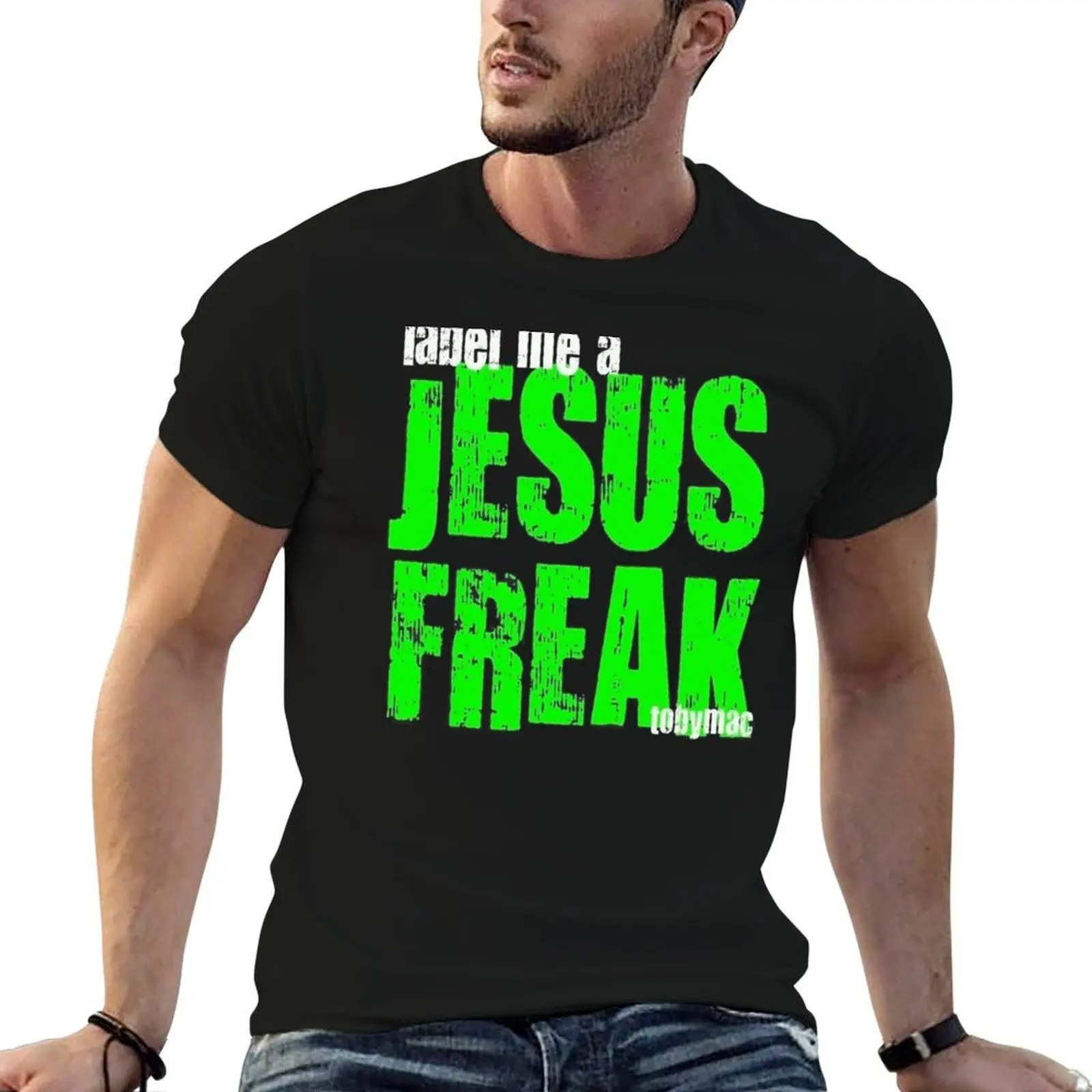 

Tobymac Label Me A Jesus Freak Logo T-Shirt t shirt for man t shirts for man graphic funny T-Shirt