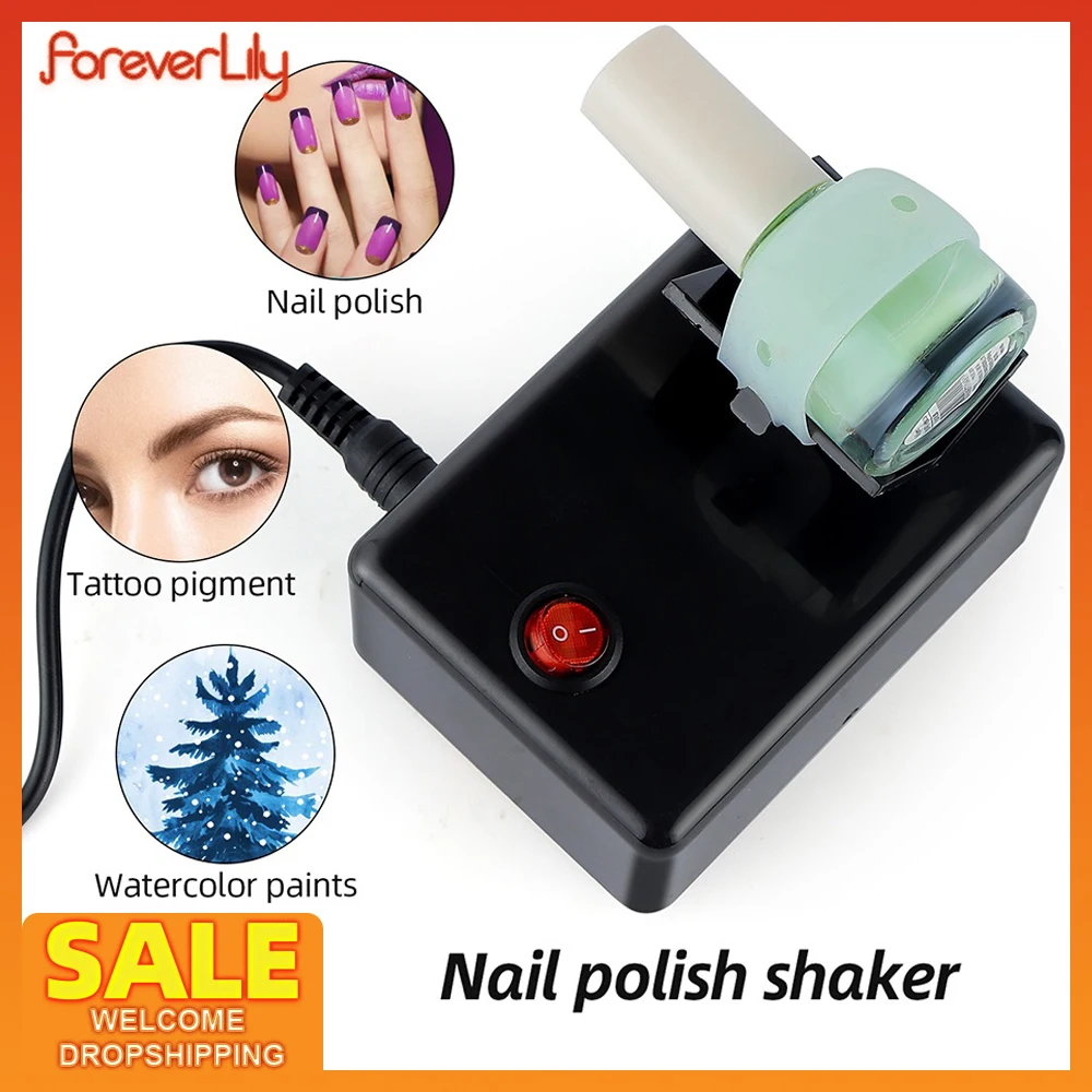 Top Nagellak Shaker Hoge Frequentie Schudden Nagel Gel Polish Machine 3200 RPM Fles Shaker Voor Schilderen Inkt Tattoo Pigment