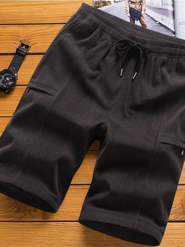 

Men's Straight Leg ort Pants American Sle Casual Summer Five-Quarter Length Sportswear Loose Fit Versatile Basic Color