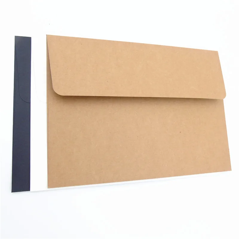 30pcs/lot Kraft A4 Envelope Storage Bag Thicken 300g Paper Large Capacity Office File Big Bag Durable Contract Office Stationery