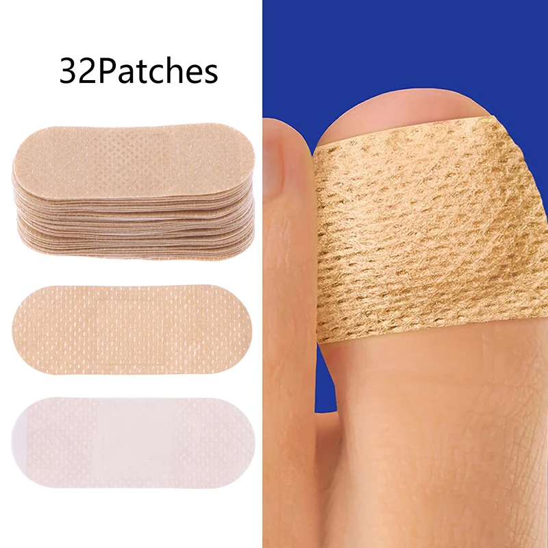 32 Stuks Teennagel Patches Multifunctionele Patches Voor Teennagel Vingernagel Niet-irriterend En Ademend Waterdichte Nagels Voetverzorging tool