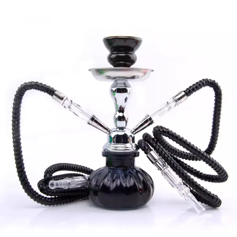 Shisha small pot full set double tube shisha cigarette paste water glass set hook/ah flavor