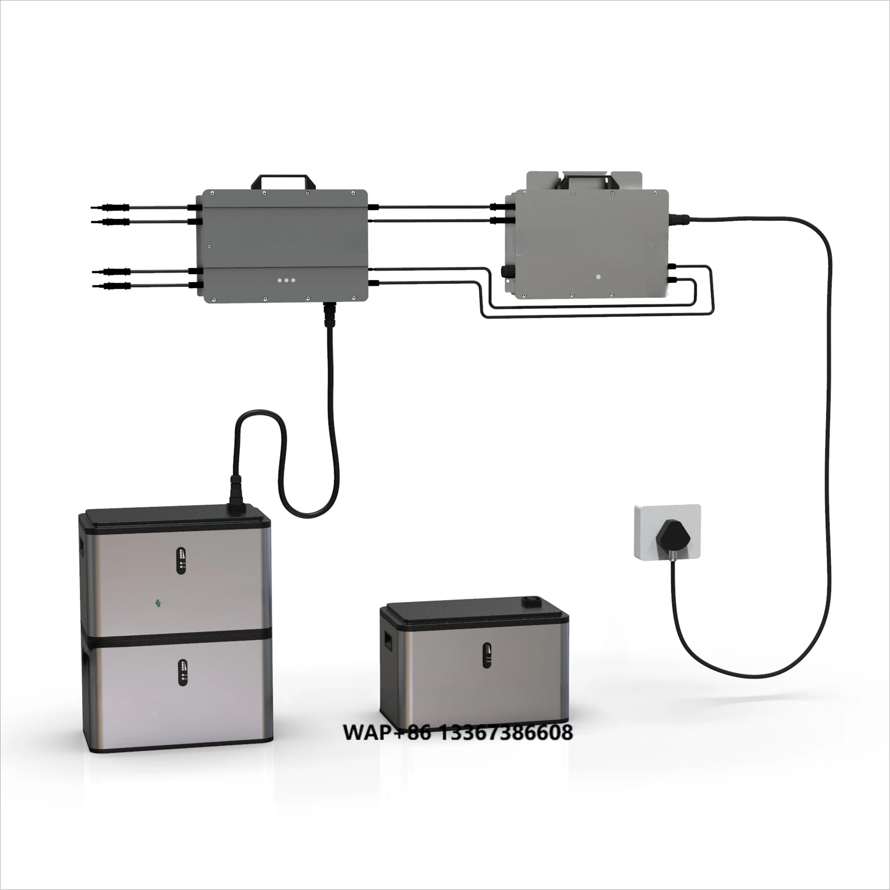 

Germany 800W Balcony Solar System Micro Inverter Kit Plug Play Home Energy Storage Power Plant IP65 Protection Stackable 200ah