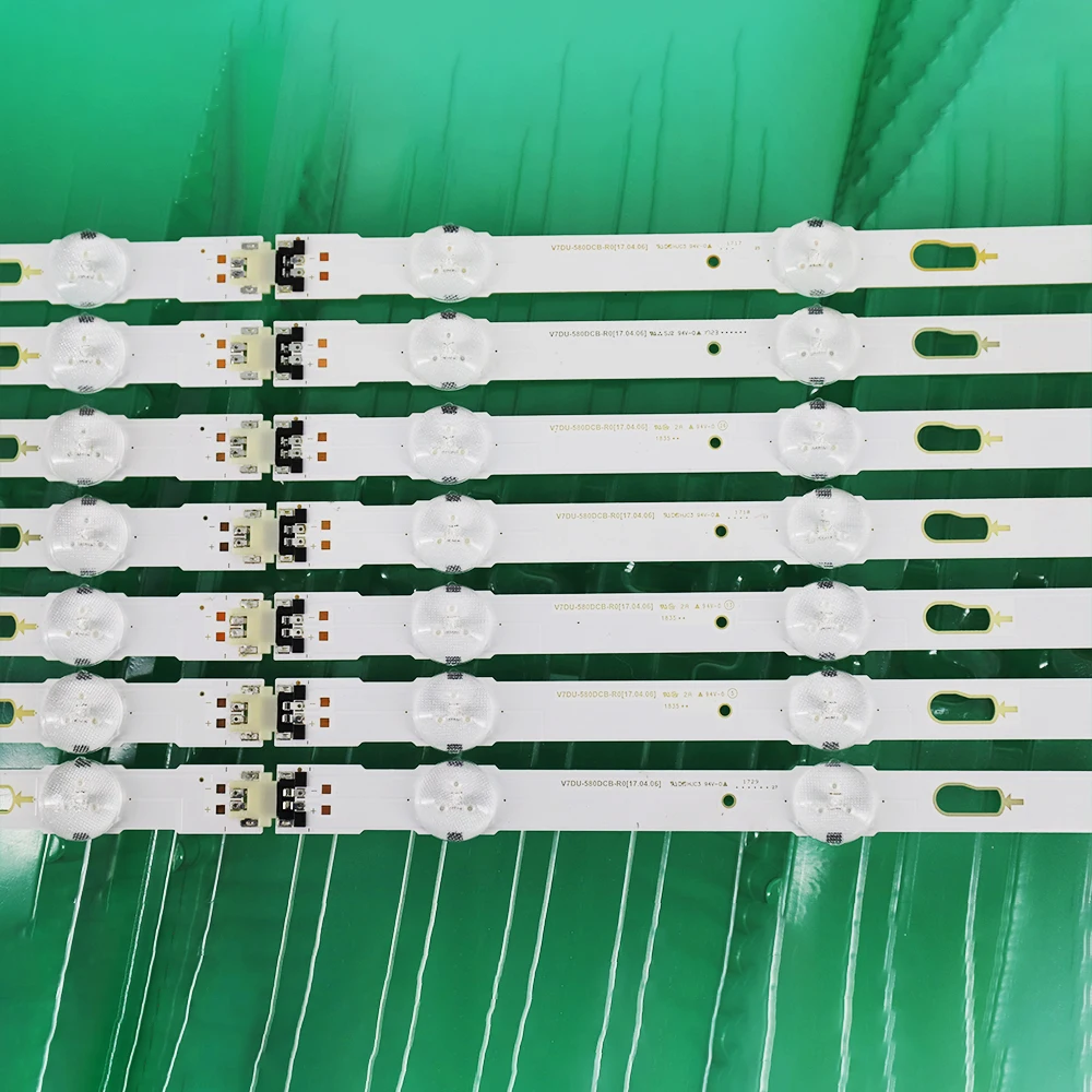 14PCS LED Strip V7DU-580DCA-R0 V7DU-580DCB-R0 BN96-43942A BN96-43943A For UA58NU7103 UN58MU6100 UN58MU6070 N58MU6071