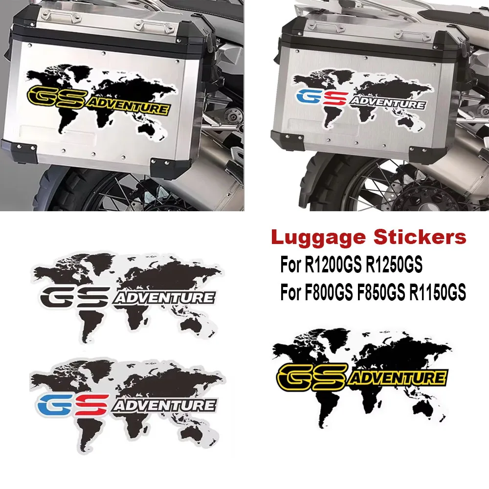

﻿ For BMW R1200GS R1250GS F800GS F850GS R1150GS GSA Adventure Motorcycle Aluminum Topcase Side Luggage box stickers decorative