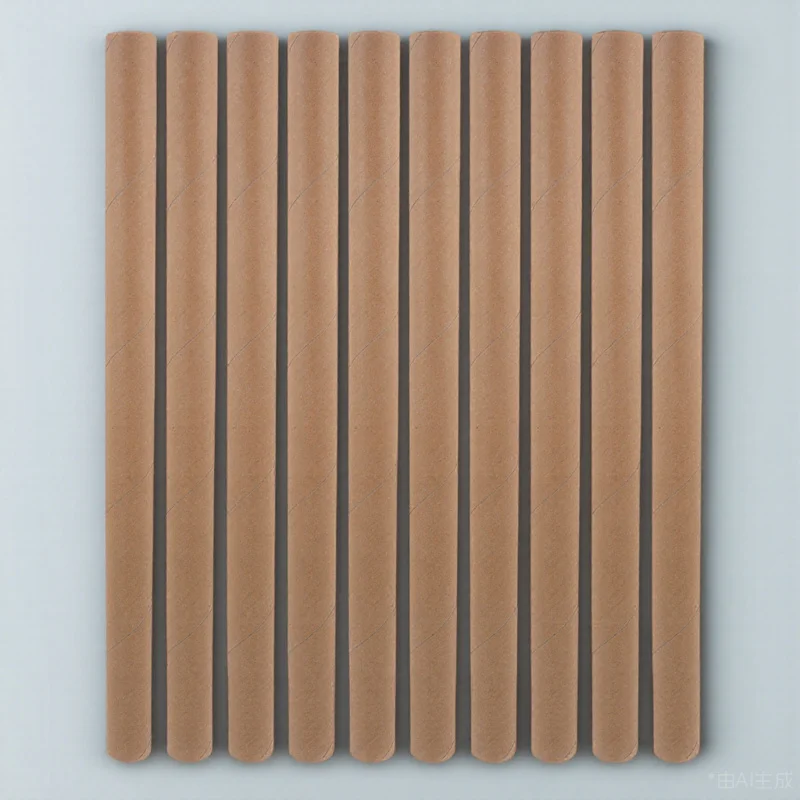 10 قطعة أنبوب تخزين الملصقات علبة رسم قابلة لإعادة الاستخدام للمطبوعات الفنية وأنابيب الورق المقوى الرسومية للتغليف أنابيب الورق المقوى البني #1