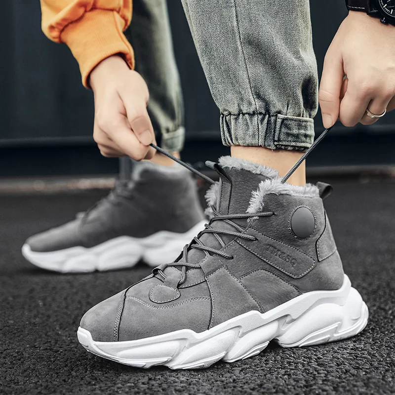 

Мужские ботинки, зимняя обувь, мужская обувь, теплые зимние ботинки на меху, ботильоны, зимние ботинки для мужчин, плюшевые зимние кроссовки, модные