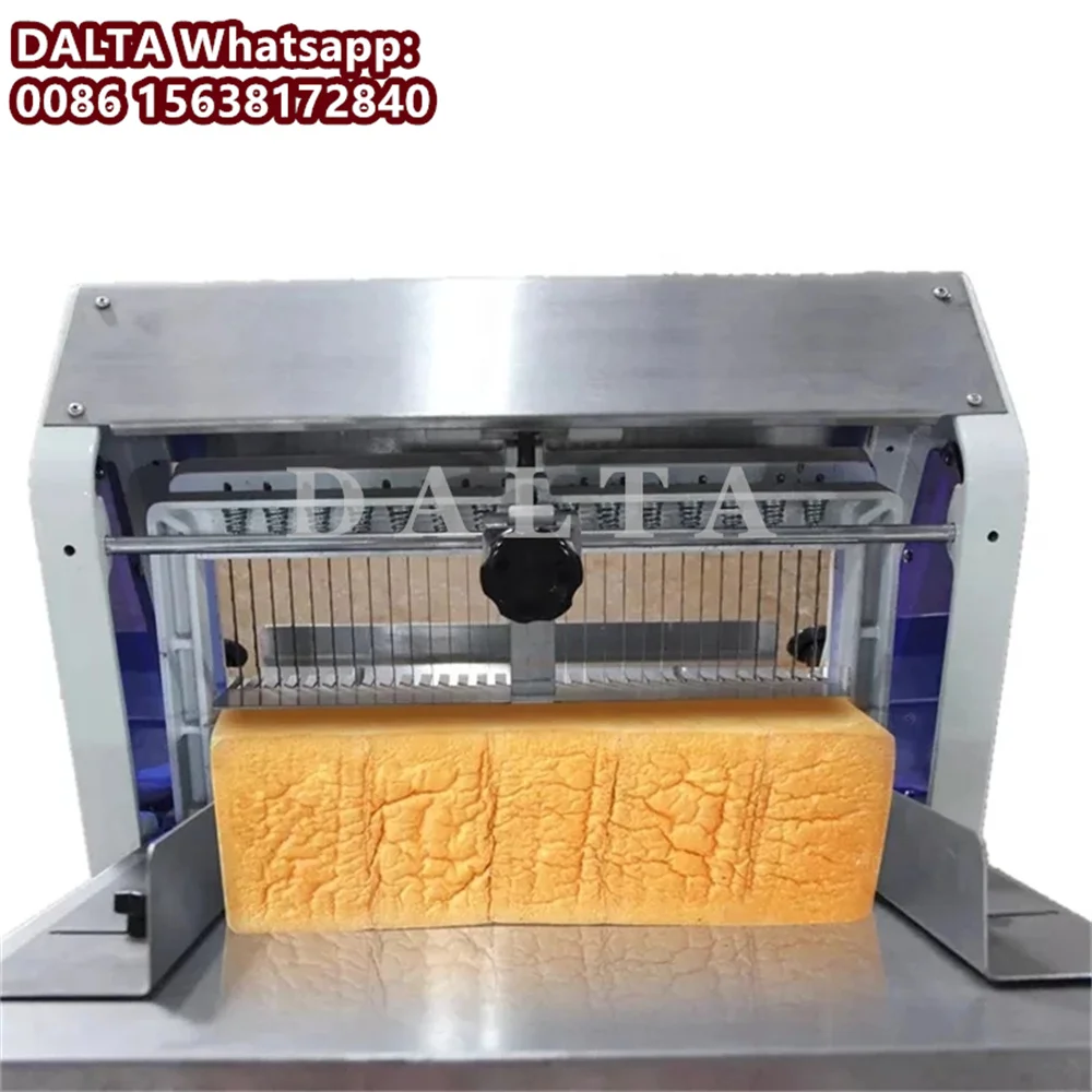 Bread Slicing Machine With 304 Stainless Steel Bread Cutter Electric Small Bread Slicer Toast Loaf for Home