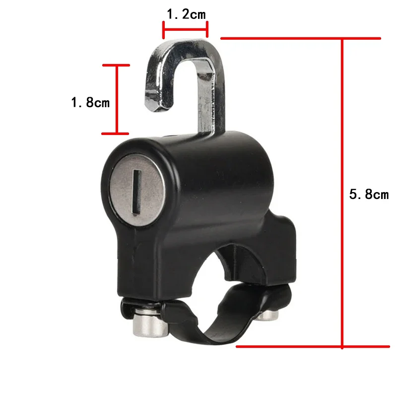 Bloqueio de capacete de motocicleta para bicicleta anti-roubo scooter elétrico bloqueio de segurança fácil de instalar equipamentos de ciclismo acessórios de moto