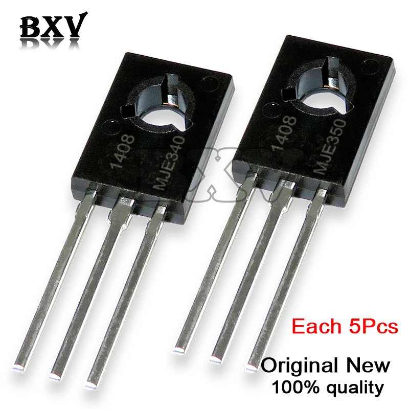 10PCS (5PCS MJE340 + 5PCS MJE350 ) TO-126 KSE340 KSE350 TO126 New Original Amplifier Tube