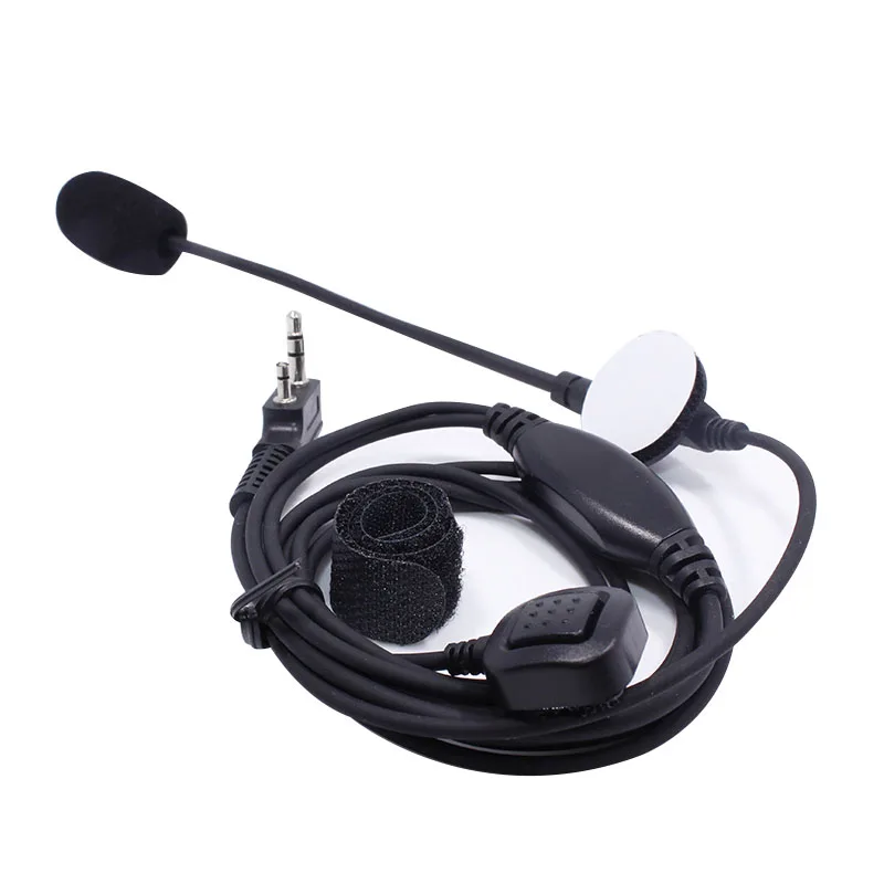 

ABBREE 2-pin Headphone K Plug Headset Earphones Finger PTT Car Microphone For Baofeng UV-5R BF-888Se Walkie Talkie In The Car