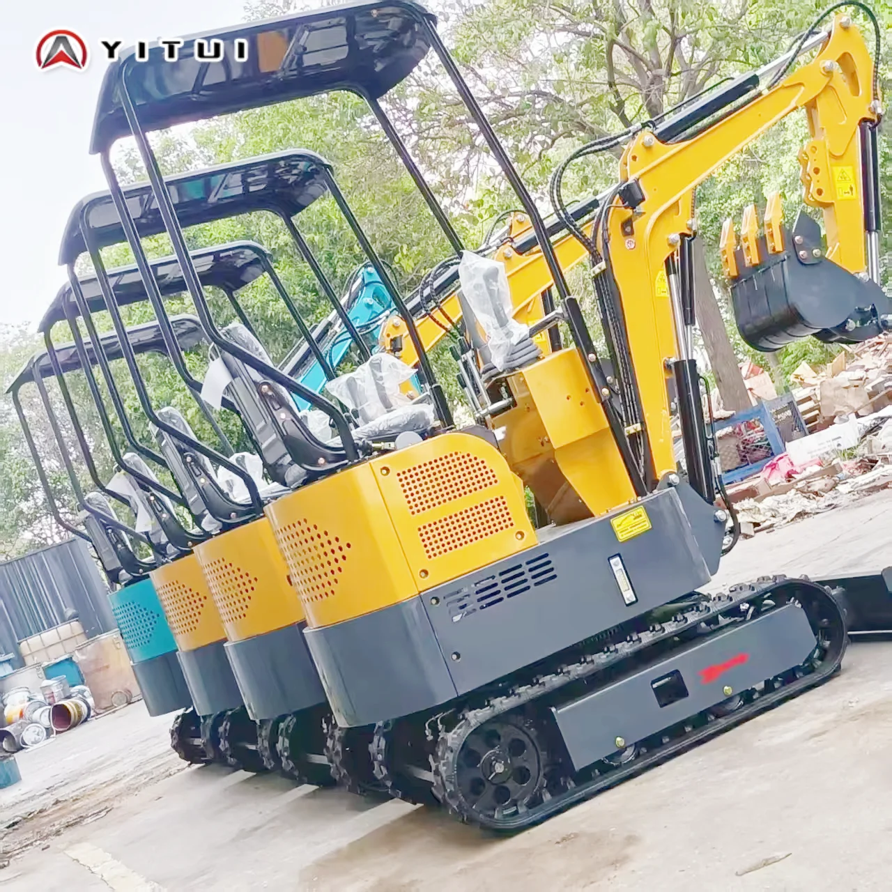 Miniexcavadora compacta para uso doméstico, motor fuerte personalizado, herramientas agrícolas, motor CE Epa Euro 5 KUBOTA, precio barato, entrega rápida