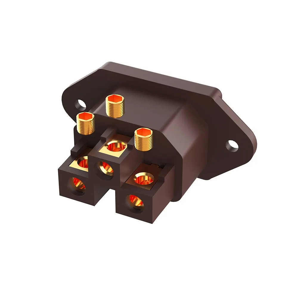 Monosaudio IC72 C14 입구 전원 플러그 IEC 암 소켓 순수 빨간색 구리 금/로듐 도금 가능 AC 250V 15A 커넥터