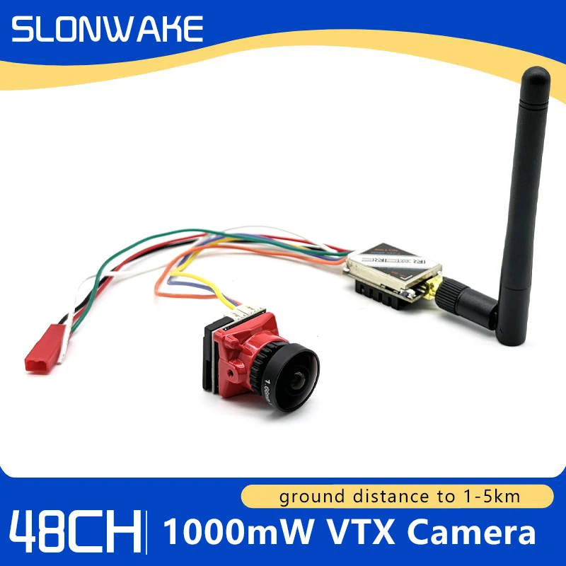 FPV VTX 5.8G 48CH 100/200/400/1000mW FPV Transmitter Support OSD/Pitmode/Smartaudio+CMOS 1200TVL FPV Camera 2.8MM For RC Drone