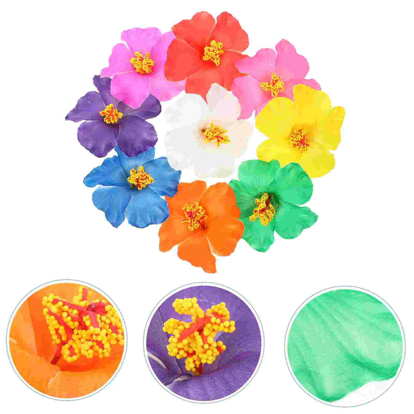 

Hibiscus Hair Clip Hawaiian Flower Hair Barrettes Women Girls Hawaii Tropical Luau Summer Beach Party Supplies Wedding