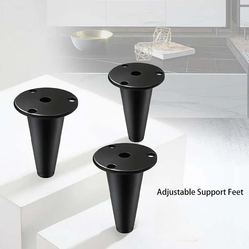 4pcs Light Luxury Adjustable Furniture Legs, Suitable for Bathroom Cabinets Tables TV Stands Sofa Support Legs