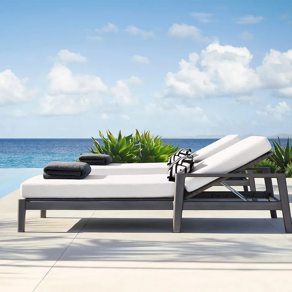 في الهواء الطلق حمام سباحة صالة كرسي الروطان مقاوم للماء واقية من الشمس كرسي الشاطئ فناء حديقة شرفة الترفيه في الهواء الطلق السرير