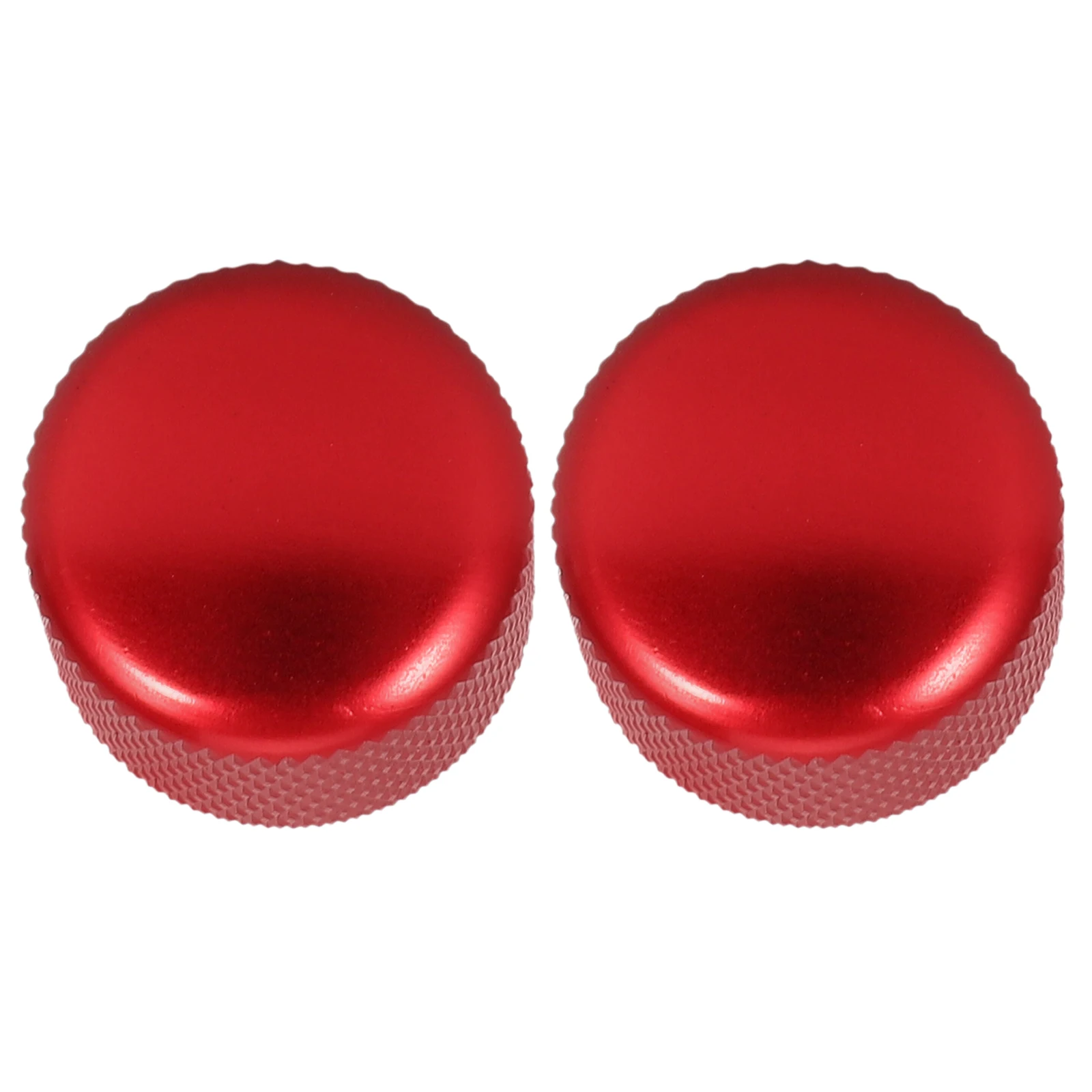 

2pcs Metal Knobs for Electric Guitar Bass Tone Control Guitar Tuning Tone Buttons Red Durable Replacement Parts Accessories