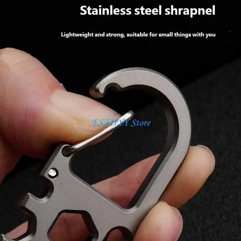 G6DE Alloy Keychain Clip Hanging Buckle Keyrings Holder Keychain Buckle Waist Suspending Buckle Chain Buckle