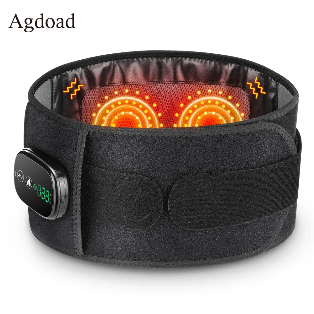 

Пояс для подогрева и массажа поясницы с вибрацией, 5 уровней регулировки, с подогревом, для согревания живота и поддержки поясничного отдела