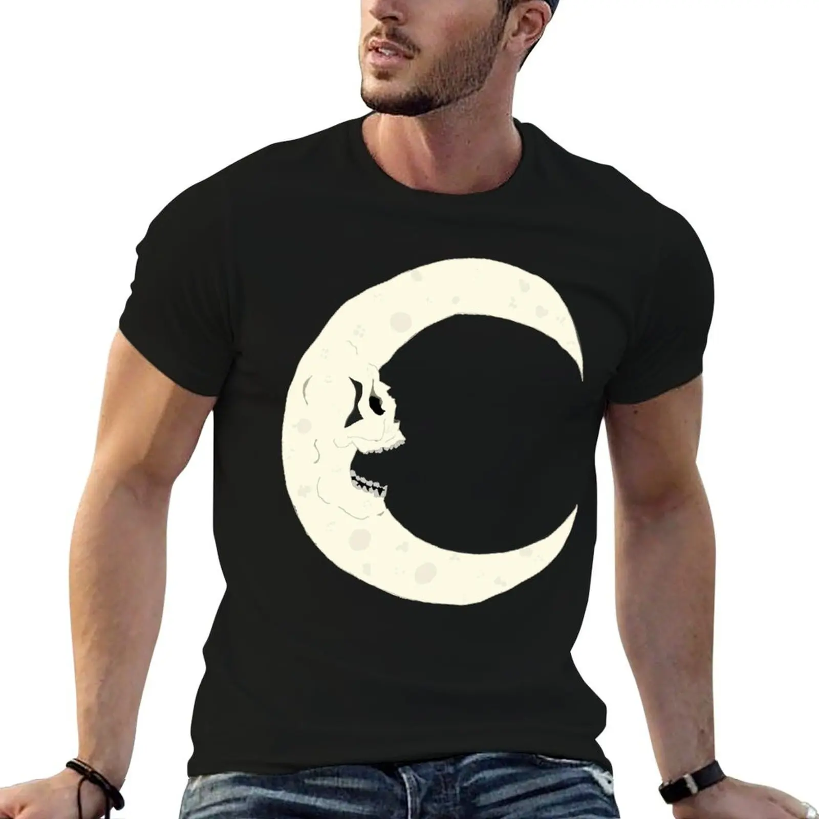 

luxury Cresent t men T-Shirt t cotton high shirt man 100% quality cotton brand shirt Skull