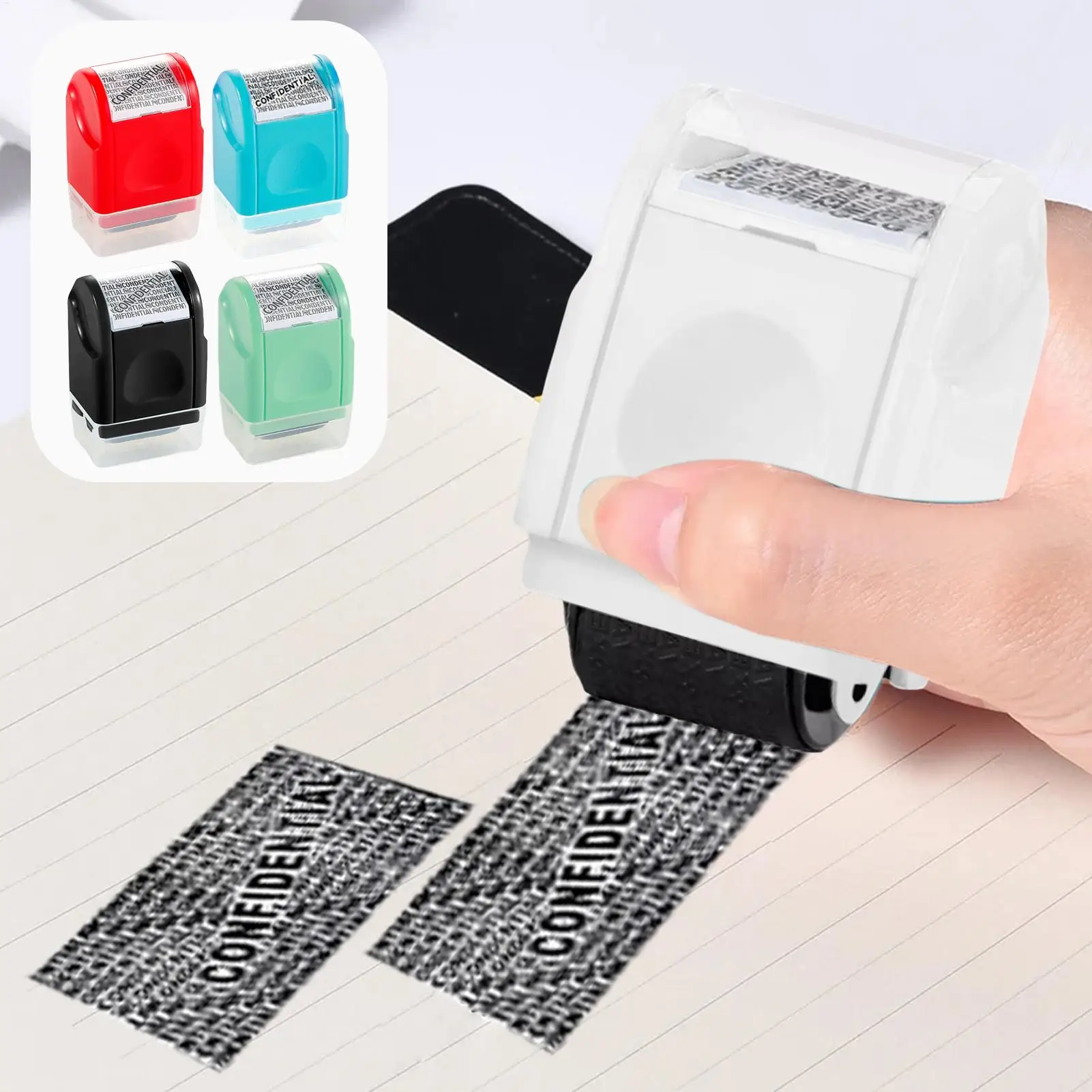 

Identity Theft Protection Roller Stamp Privacy Information Blocker Anti-Theft Confidential Roller Stamp For Mailing Writing