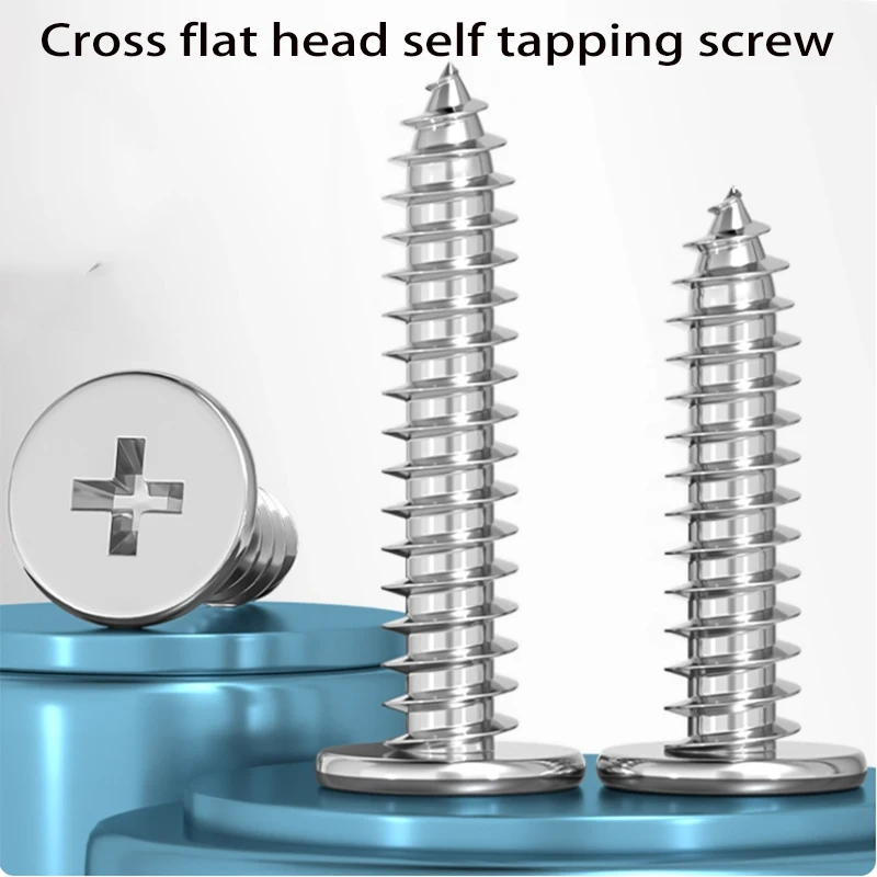 

Cross Phillips Ultra Thin Super Low Flat Wafer Head A2 304 Stainless Steel Self tapping Wood Screw M2 M2.3 M2.6 M3 M3.5 M4