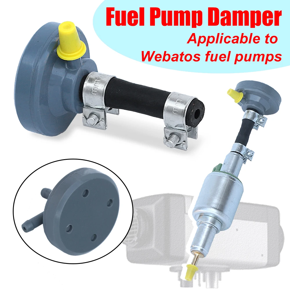 Universal Heater Fuel Pump Damper + Clamp Set Heater Accessory Replacement Parts For Webasto Diesel Engine Air Parking Heater