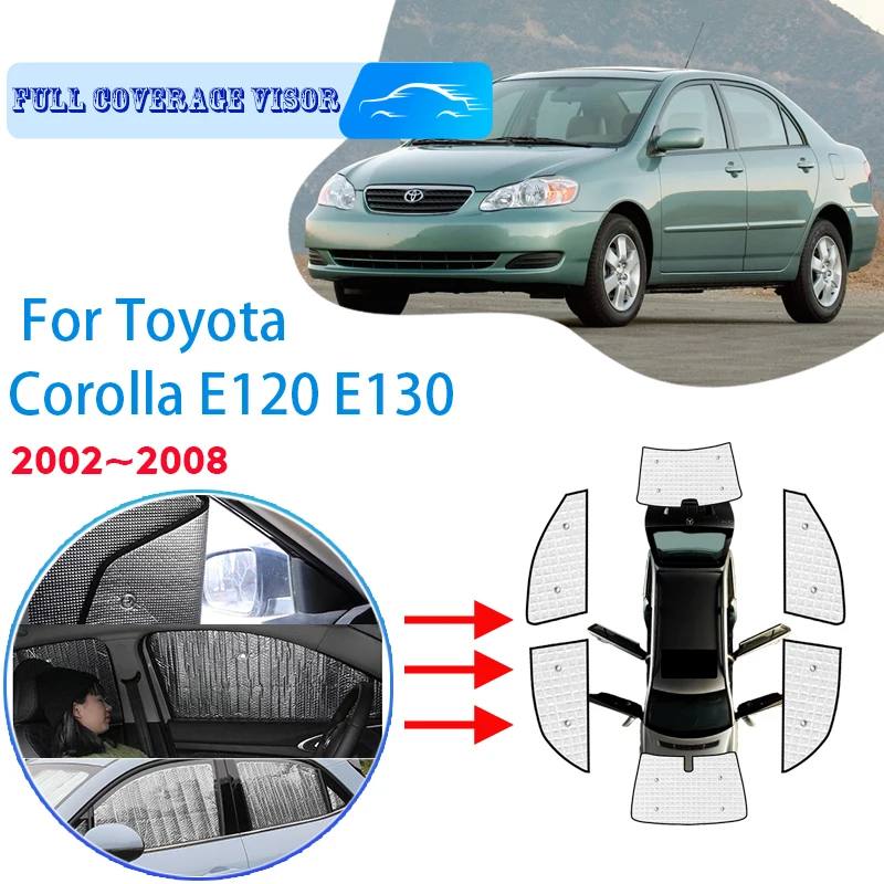 

For Toyota Corolla E120 E130 2002~2008 2004 2005 Car Window Windshield Sunshade UV Protection Reflector Sun Shade Sun Auto Visor