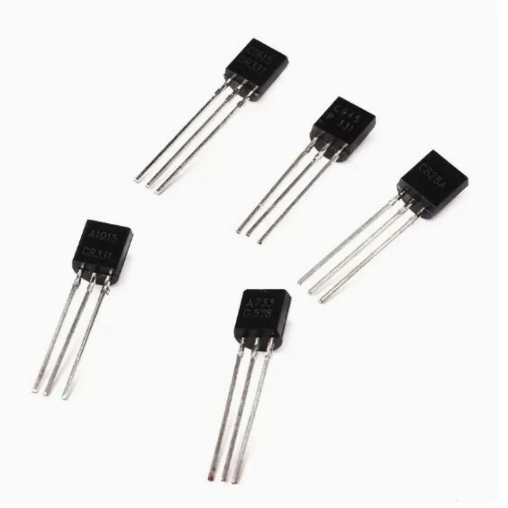 50PCS 2SC945 C945 2SC1815 C1815 2SA733 A733 2SA1015 A1015 2SC828 C828 TO92 Power NPN/PNP Type Transistor