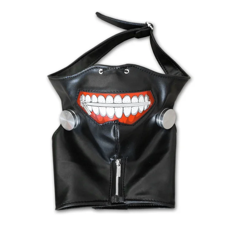 Tokyo Ghoul Anime Stage Performance Mask Halloween Party Cosplay Dance Kaneki Ken Zipper Mask Mask Ghoul Mask