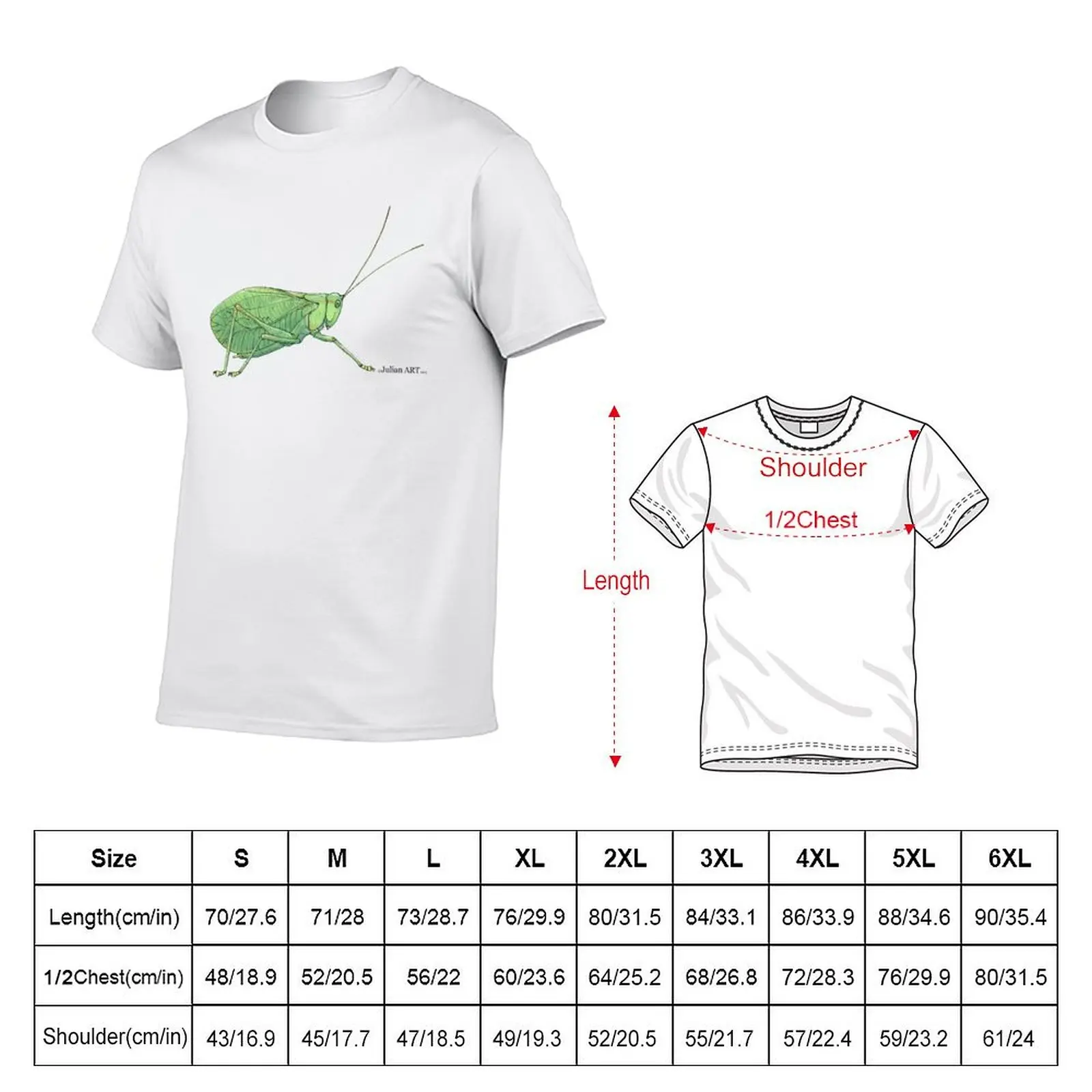 Permotettigonia gallica T-Shirt Comfort Stretch Tee Shirt