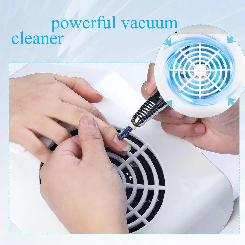 

﻿ Mini USB Portable Nail Dust Collector Strong Power Nail Art Tool Multi-Filtration With Two Fans Vacuum Cleaner Manicure Tools