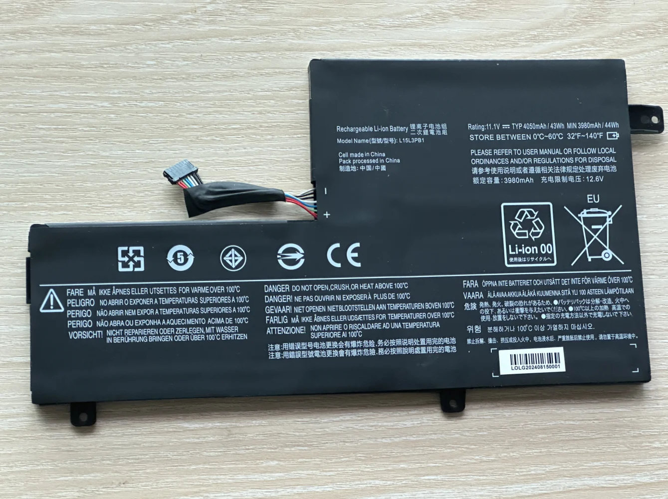 L15M3PB1 L15L3PB1 Battery for Lenovo Chromebook C330 N22 N22-20 N42-20