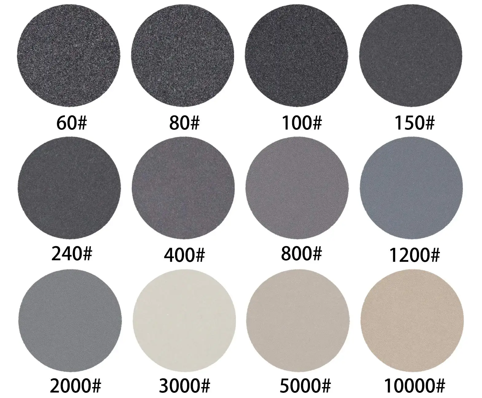 1 Inch Wet and Dry Sandpaper Kit 362 Pcs 60-10000 Grits with Backing Pad and Soft Foam Buffering Pad Grinding Abrasive Tool