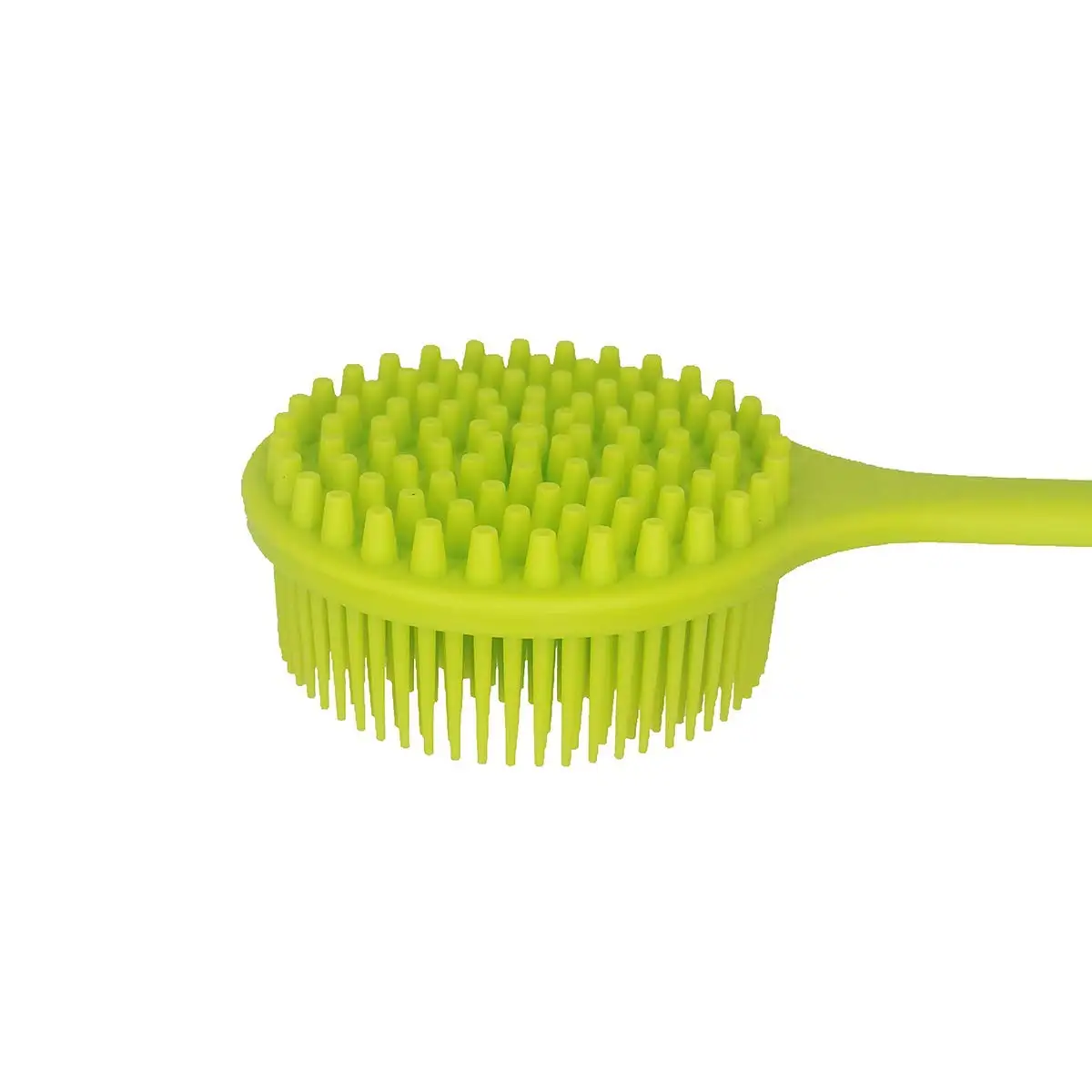 Soft Silicone Back Scrubber for Shower, Body Brush with Long Handle, BPA Free, Hypoallergenic, Eco-Friendly