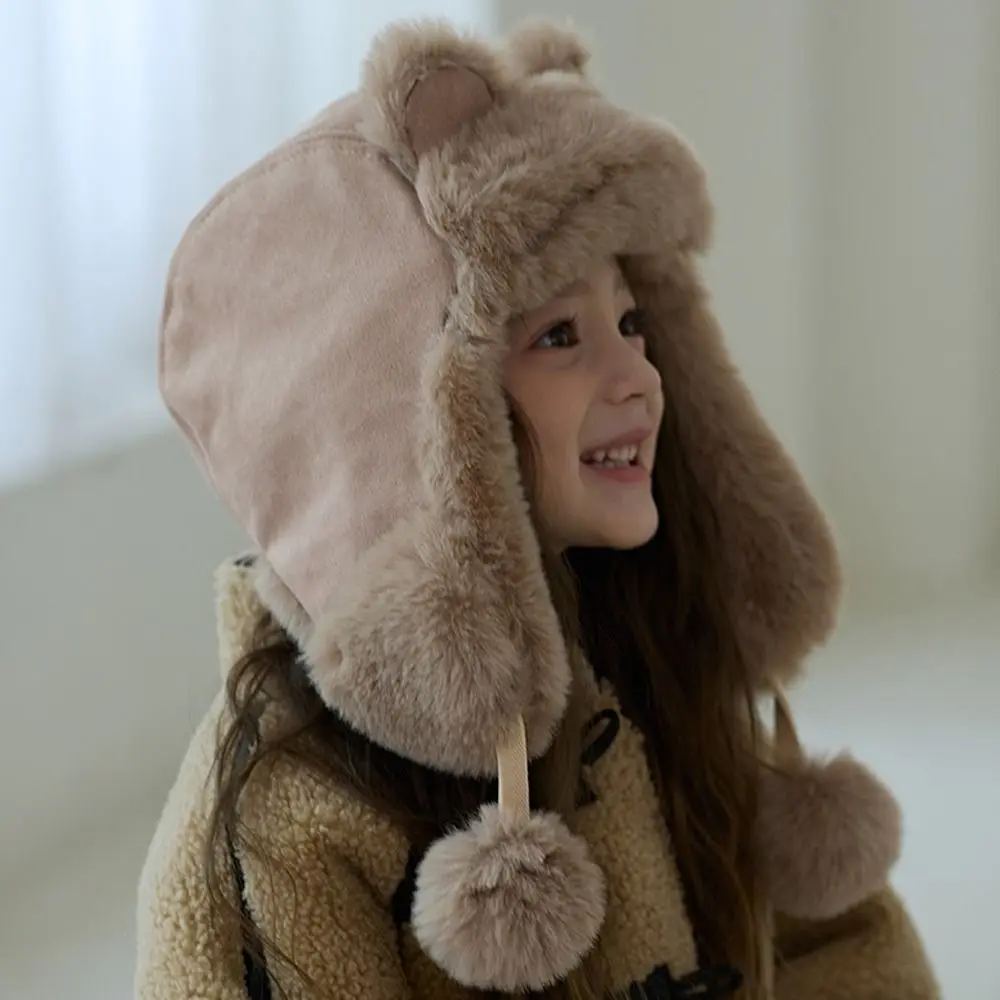 

Cute Rabbit Ear EarFlaps Hat Warm Beanie Hats Windproof Thickned Ear Protection Caps Winter