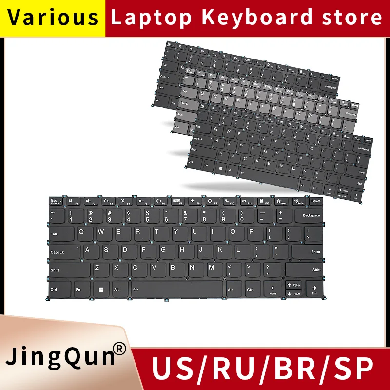 US/Ru/BR/SP/UK/CH/KR/NE/German Backlit Keyboard For Lenovo IdeaPad Slim 5 14iil 5-14IIL05 14ITL05 Flex 5 14ARE05 SN20M61485
