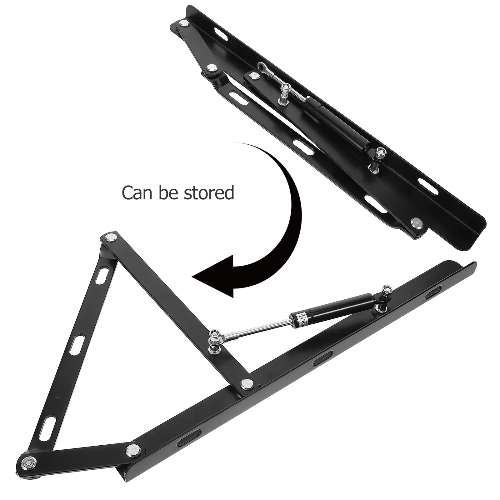 1Set Bed Support Gas Spring Hydraulic Pole Adjustable Height Easy Operate Box Bed Lift Storage Space Pneumatic Lid Lifter