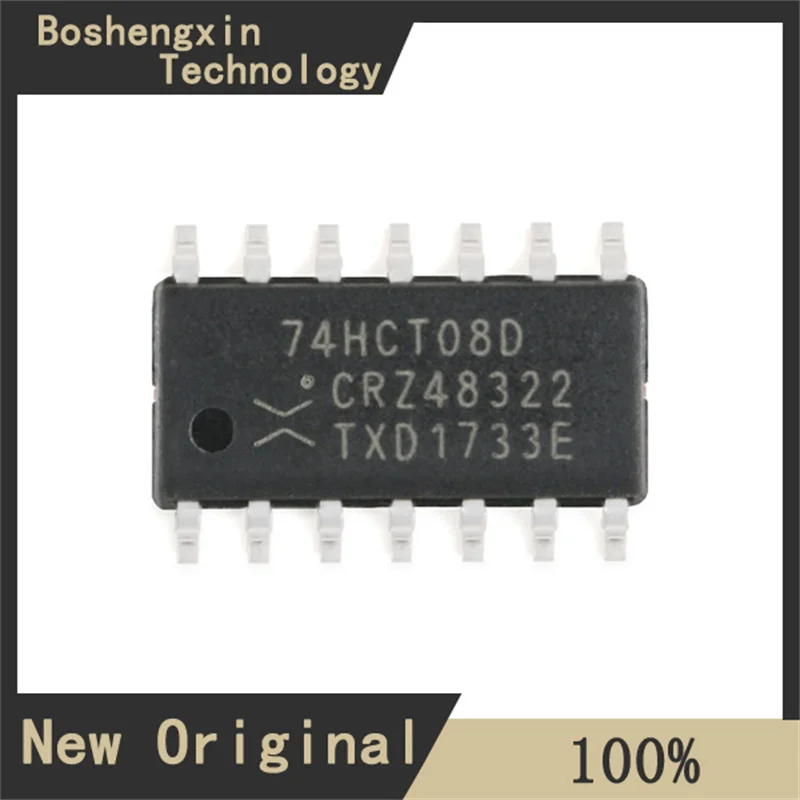 10Pcs 74HCT08D,653 SOIC-14 quad-channel 2-input AND gate patch logic chip 74HCT08D,653