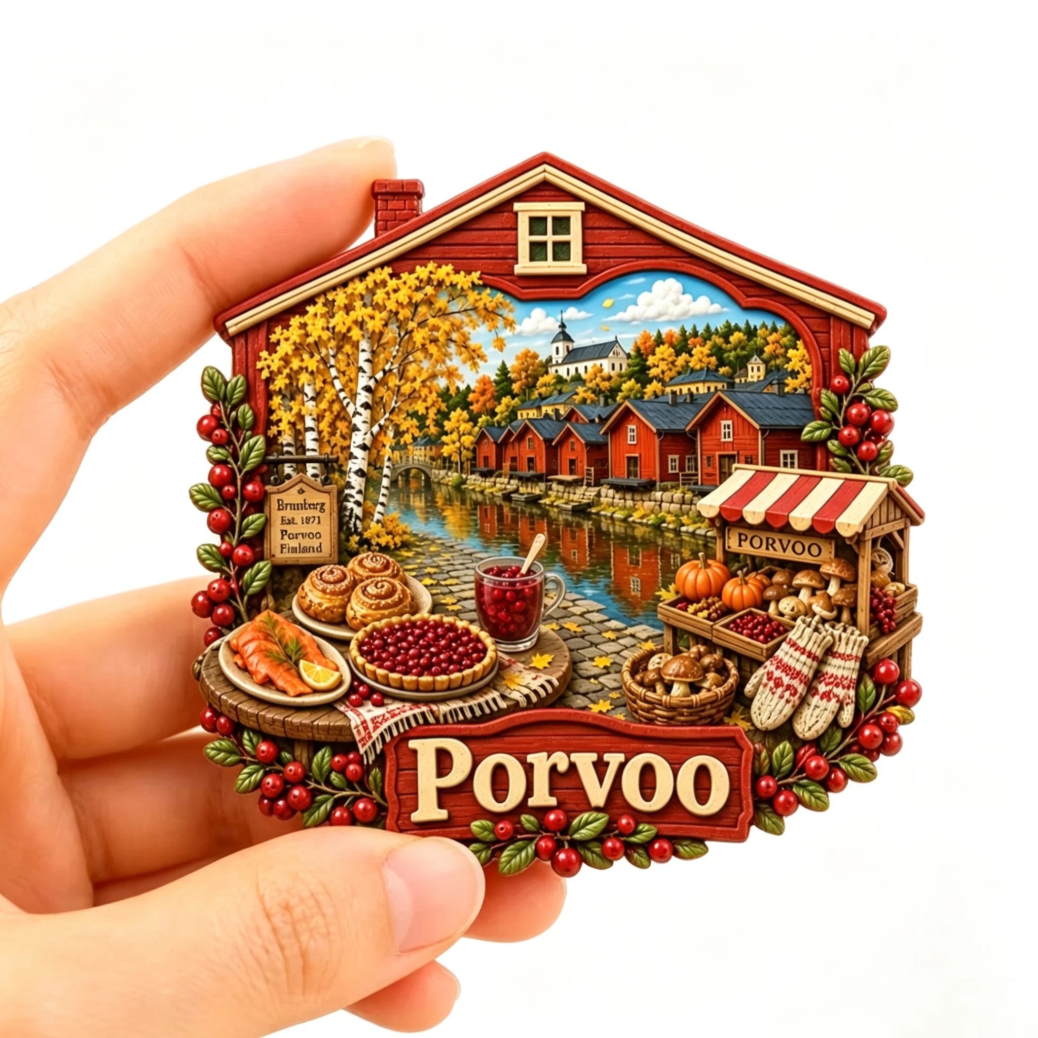 Europe Finland 3D Fridge Magnets Tourism Souvenir Refrigerator Magnets Sticker