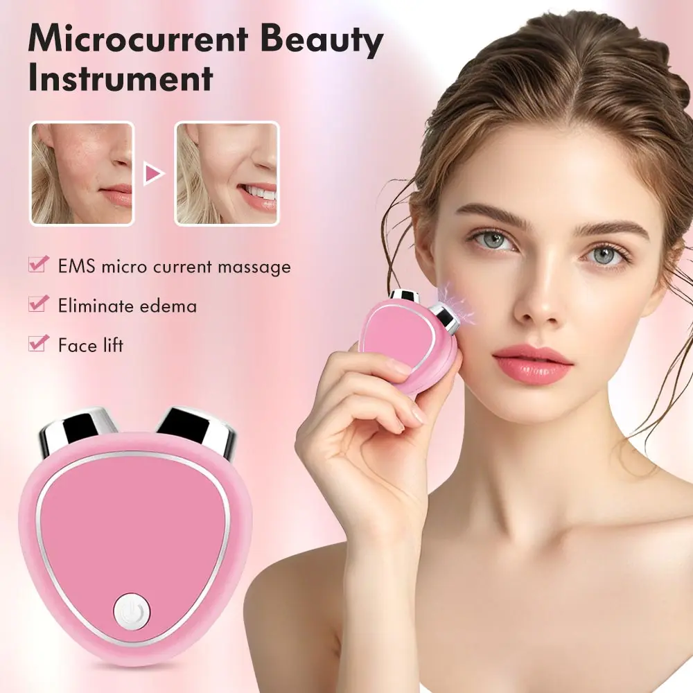 Nouveau masseur électrique pour le visage, rouleau de levage, microcourant, Vibration sonique, Lifting du visage, Massage, appareils de beauté portables