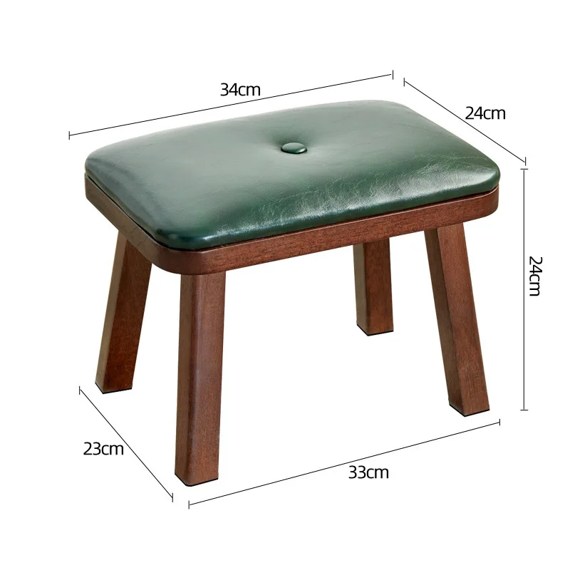 Modern Chinese Solid Wood Small Stool Sofa Ottoman Muebles Multifuncionales Solid Wood Shoe Changing Stool Home Furniture