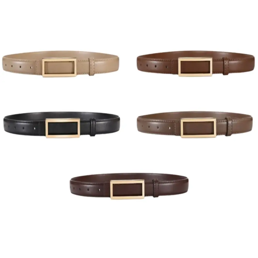 Ceinture en cuir au Design de luxe rétro pour femmes, décontractée, tendance, boucle ardillon, polyvalente, sangle de taille d'affaires