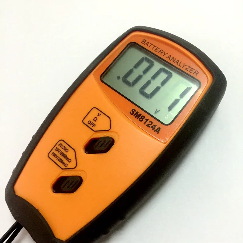 Imagem -02 - Interno Bateria Resistência Impedância Medidor Bateria Resistência Voltímetro 100v Tester Bateria Baixa Tensão Lembrete Sm8124