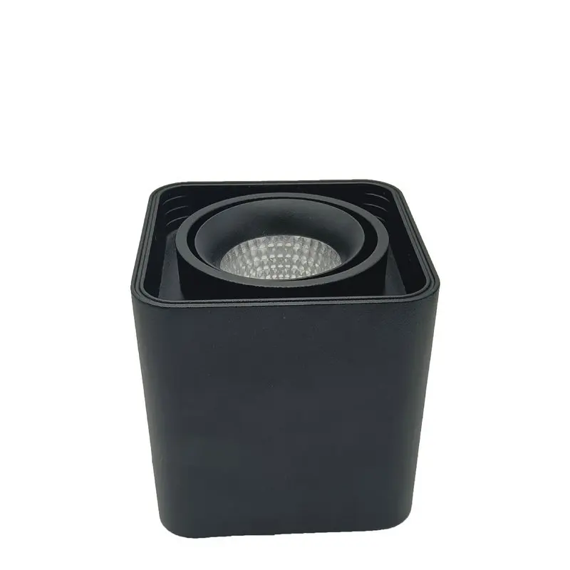 Angle Adjustable Surface Mounted LED Downlight Dimmable 10W 20W 40W Square Ceiling Spot Light