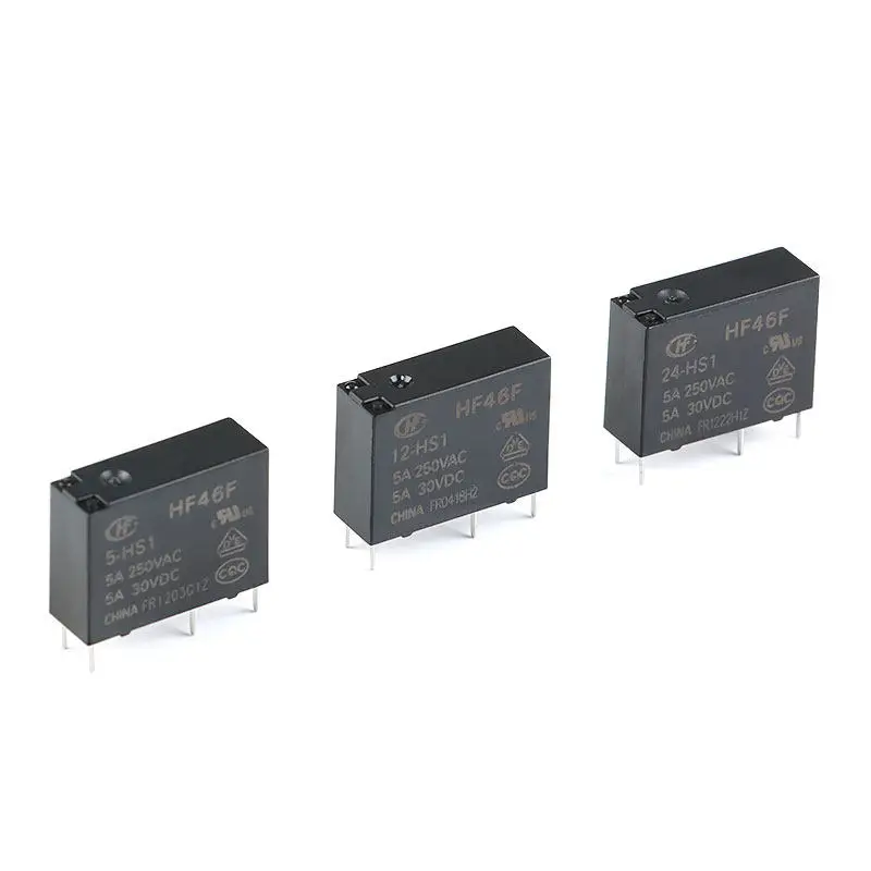 Hongfa relay HF46F- 005 012 024-HS1 5V 12V 24V 1 group normally open 5A 4 feet, brand new and original