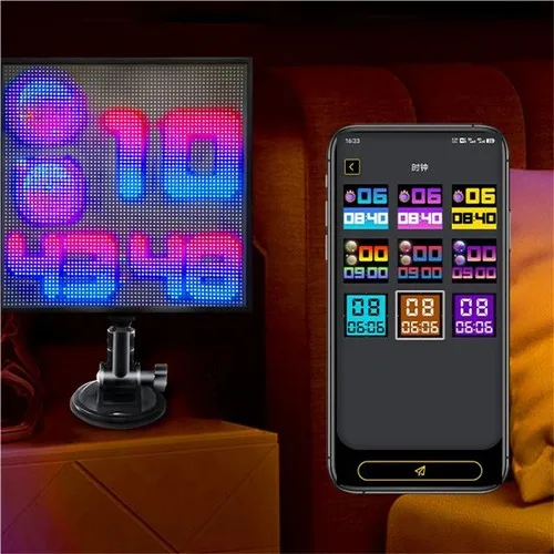 

Smart APP Programmable Scrolling Text Animation LED Pixel Advertising Display Screen Car Light Sign USB 5V Bluetooth Control