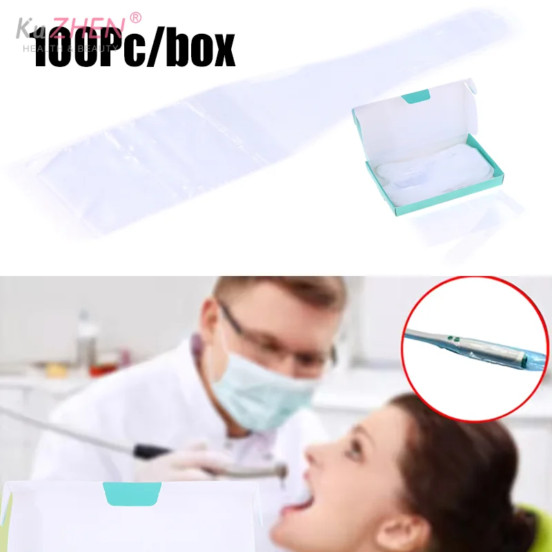 100Pc/box Plastic Dental Intraoral Camera Protective CoverSheath Disposable High Quality Anti Fouling Protective Film Dental Lab