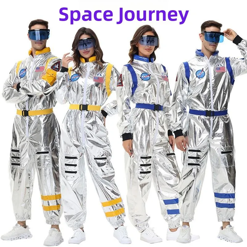 

Halloween Astronaut Space Suit Adult Pilot Cosplay Costume Roaming Earth Astronaut Clothes Women's Traditional Chinese Costume